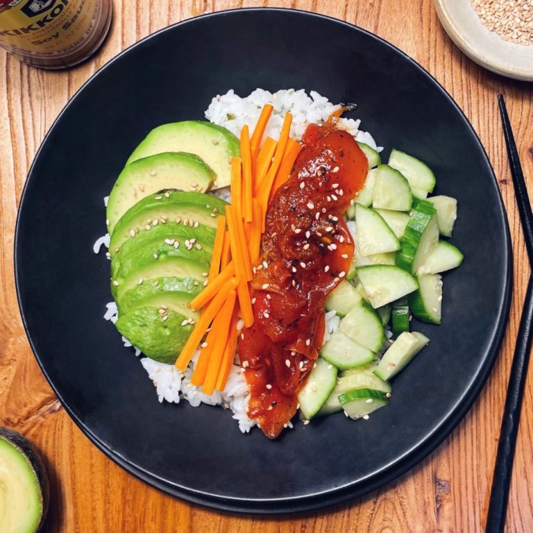 Vegan Spicy Tuna Bowl - Faraway Kitchen
